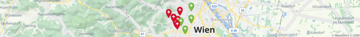 Map view for Pharmacies emergency services nearby Dornbach (1170 - Hernals, Wien)